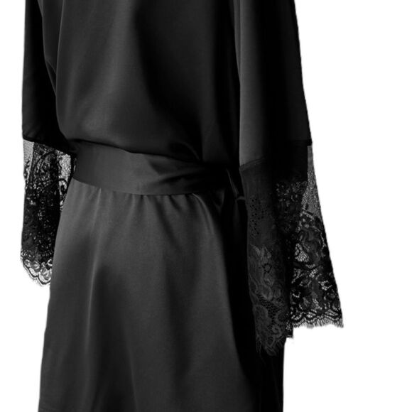 COQUETTE NWT belted kimono w lace sleeves OSFM - Picture 6 of 8